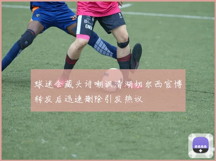 球迷会藏头诗嘲讽清湖切尔西官博转发后迅速删除引发热议